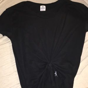 PINK oversized black comfy tee